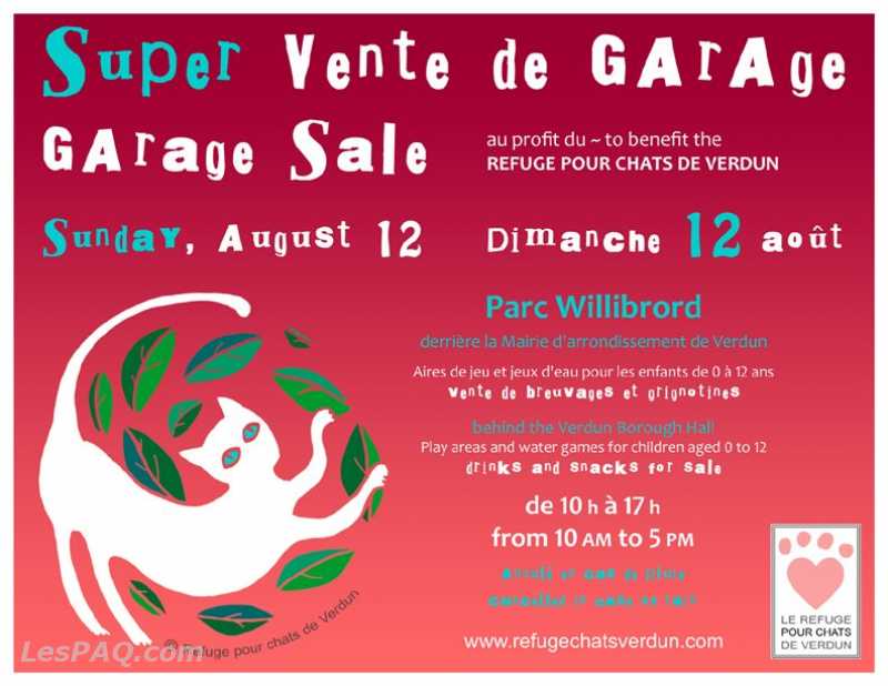 SUPER VENTE DE GARAGE DIM 12 AOÛT