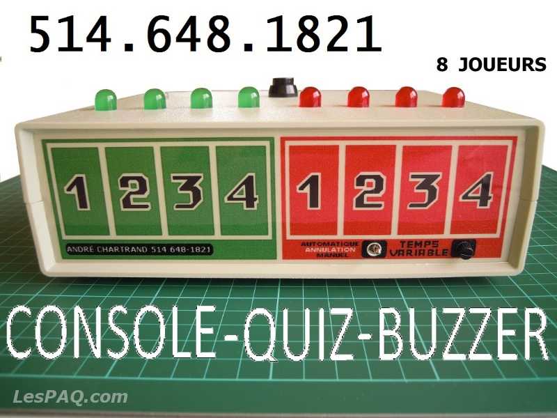 CONSOLES -JEUX-QUIZ-BUZER-GÉNIES-ANIMAT