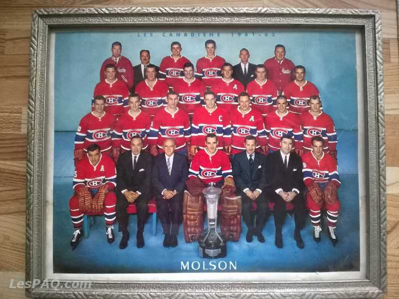 Photo officielle Canadiens Mtl 61-62 