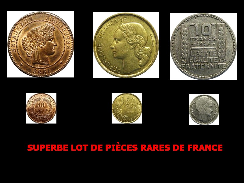 SUPERBES PIECES RARES DE FRANCE