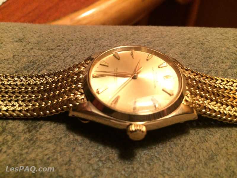 watch ROLEX 18c,oyster, montre en or , 