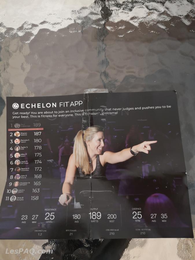 ECHELON stationary exercise bike